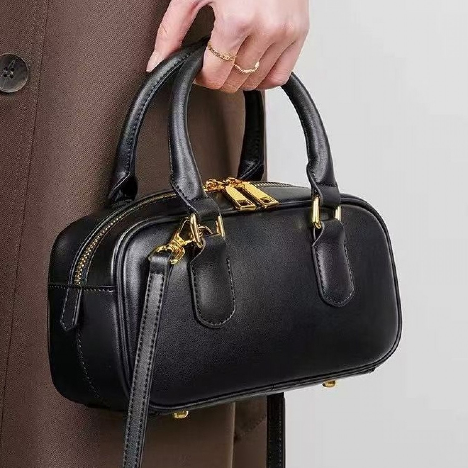 2025 New Bowling Black Bag