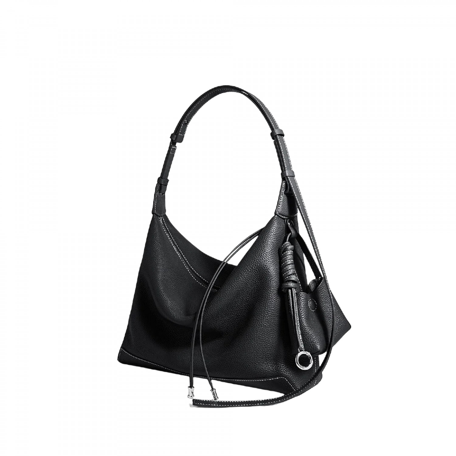 2025 New Single Shoulder Underarm Black Bag