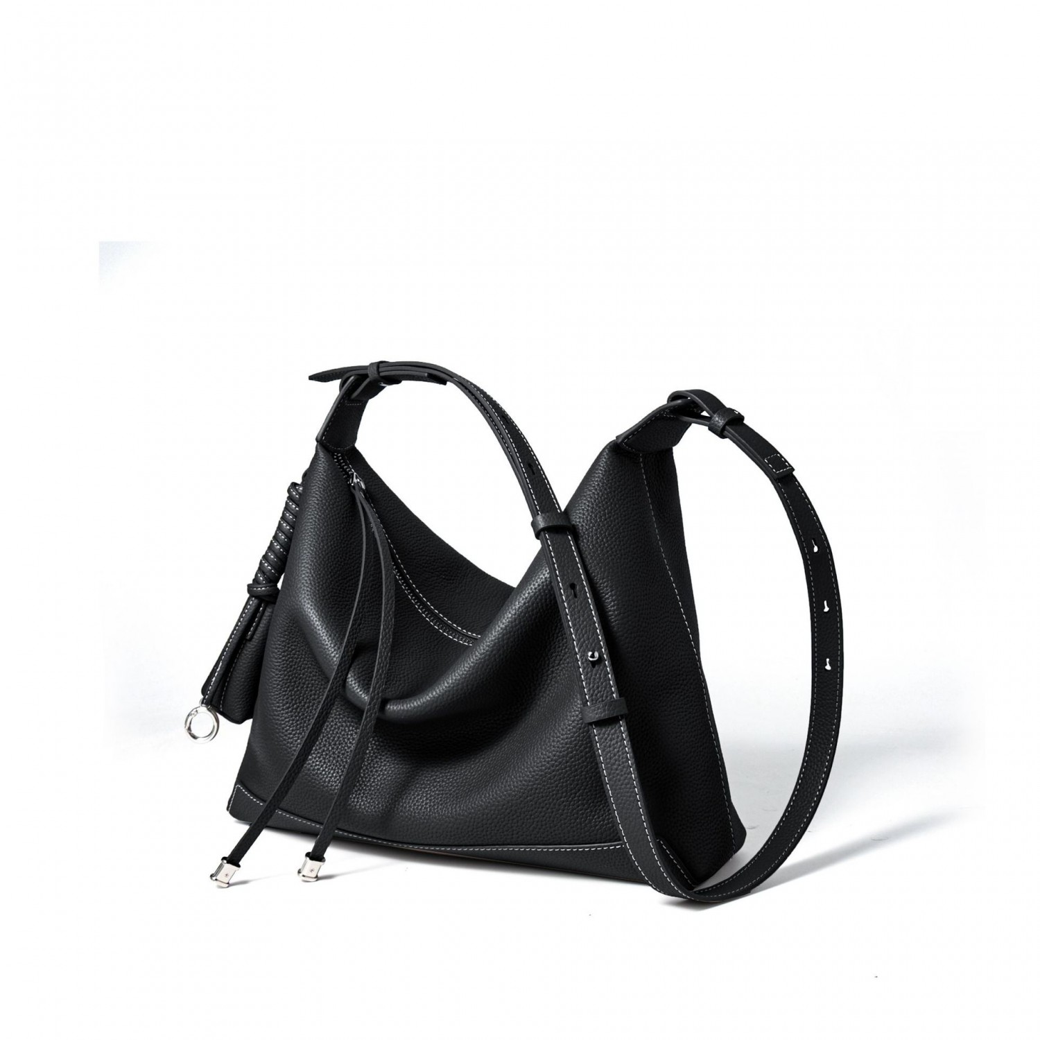 2025 New Single Shoulder Underarm Black Bag